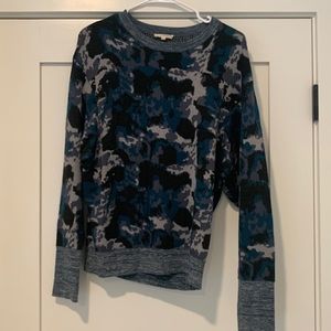 Blue black grey sweater
